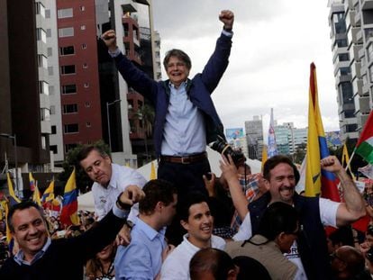 Guillermo Lasso, candidato de la oposición ecuatoriana.