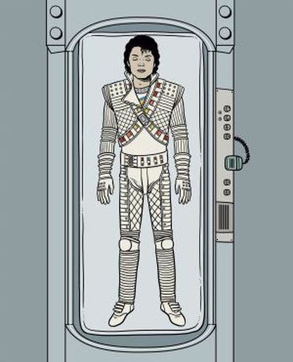 Michael Jackson, en una ilustración de David Sánchez.