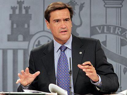 El ministro de Justicia, Juan Fernando López Aguilar, ayer.