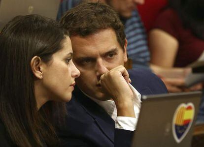 In&eacute;s Arrimadas y Albert Rivera, en una imagen de archivo