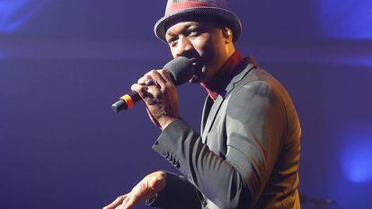 El músico Aloe Blacc durante un concierto en Múnich, Alemania, el pasado mayo. 