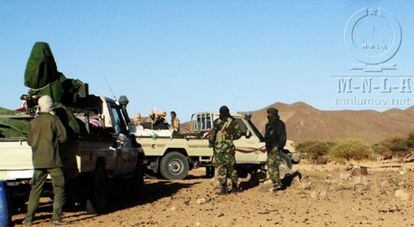 Rebeldes tuareg en una zona sin localizar de Malí.