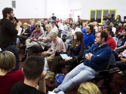 Asamblea de Podemos en Rivas Vaciamadrid. 