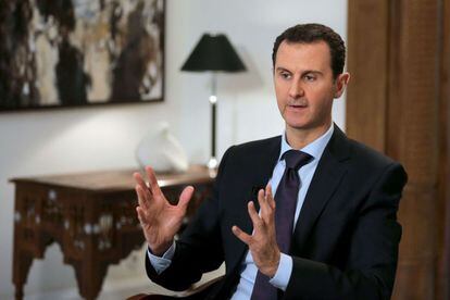 El presidente sirio, Bachar el Asad, el pasado jueves en Damasco.
