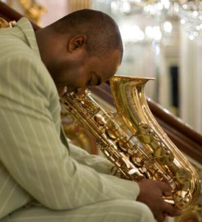 El saxofonista James Carter.