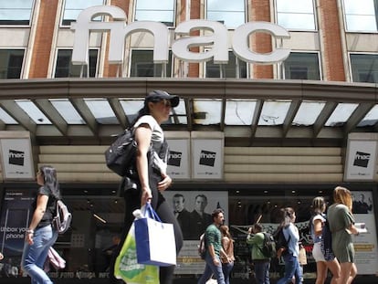 Centro comercial de Fnac en el centro de Madrid