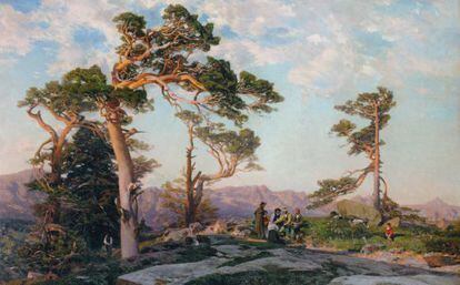 &#039;Sierra del Guadarrama (1869)&#039;, una de las obras de la exposici&oacute;n que el Museo del Prado dedica a Mart&iacute;n Rico. 