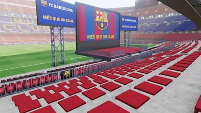 Virtway recrea el estadio de fútbol Camp Nou de Barcelona para organizar eventos virtuales en su metaverso.