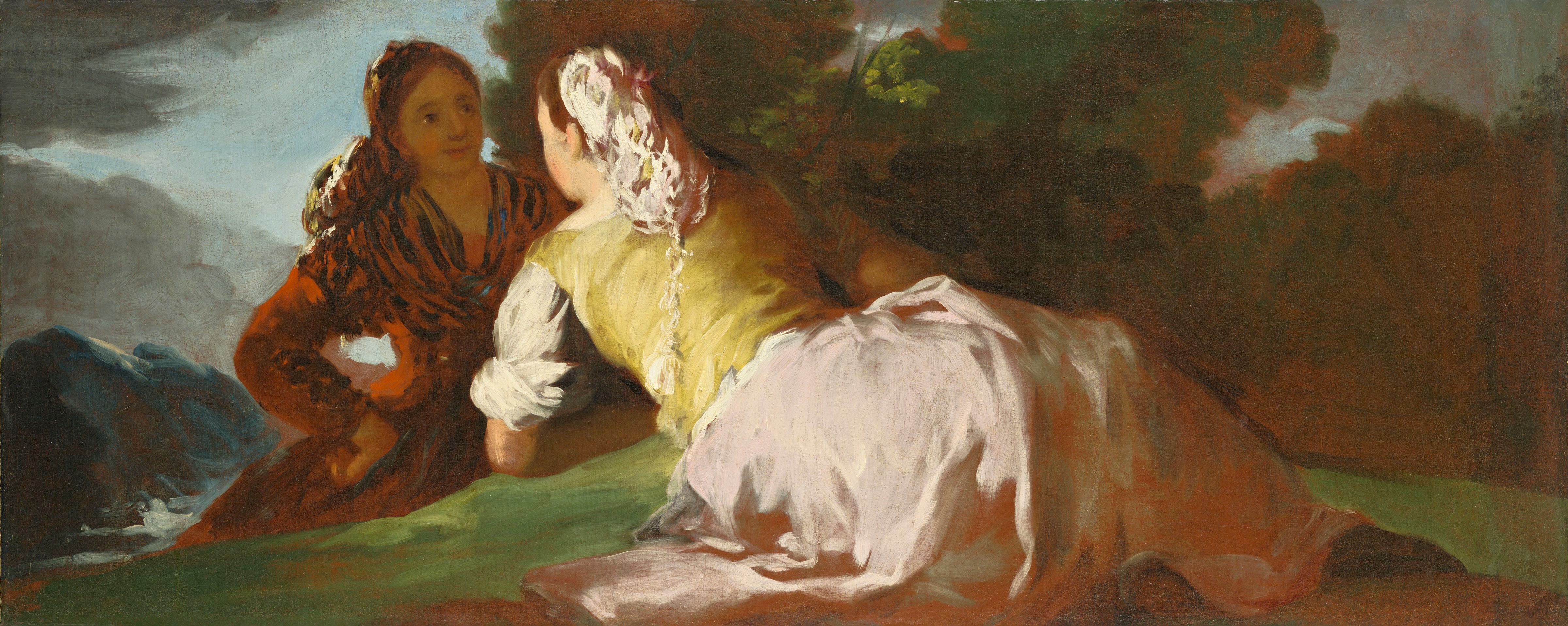 La obra de Goya 'Mujeres conversando' perteneció a Martínez y hoy se conserva en el Wadsworth Atheneum Museum of Art (Hartford, Estados Unidos).