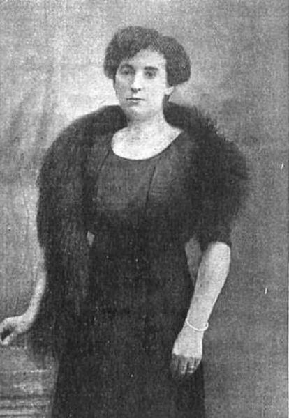 La impresora y editora Zoila Ascasibar, en una fotografía publicada en el 'Heraldo de Madrid', en 1923.