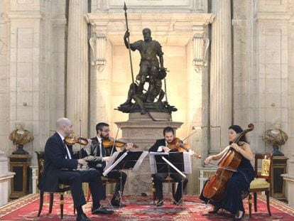 El cuarteto Quiroga interpretará piezas de Haydn, Mozart y Arnold Schönberg.