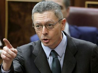 Ruiz Gallard&oacute;n, durante una intervenci&oacute;n en la sesi&oacute;n de control al Ejecutivo 