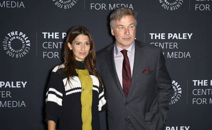 Hilaria y Alec Baldwin, en la entrega de premios del Paley Center Honors celebrada en Nueva York este jueves.