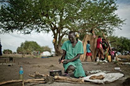 Martha Nyandit es una de las casi 100.000 personas que viven en Mingkaman, el mayor campo de desplazados de Sudán del Sur.