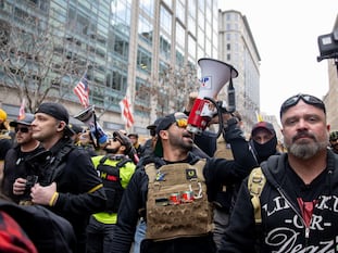 Una manifestación de la agrupación ultra 'Proud Boys', el pasado 12 de diciembre en Washington, EE UU.