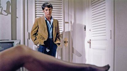 Dustin Hoffman en ‘El graduado’ con chaqueta de pana.