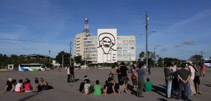 Plaza de la Revoluci&oacute;n de La Habana, cita de la frustrada &quot;performance&quot;
 