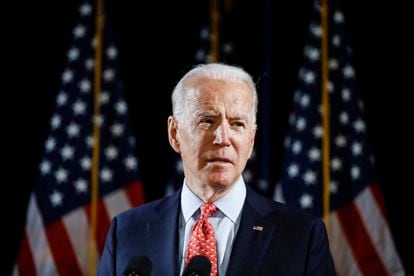 El candidato demócrata, Joe Biden, en un evento el pasado 12 de marzo.