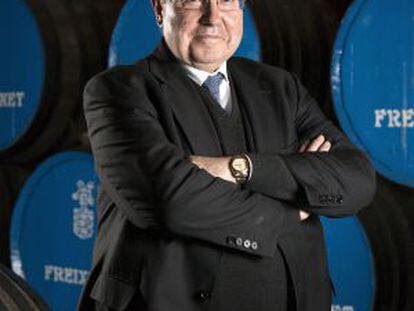 Josep Lluís Bonet, a les caves Freixenet.