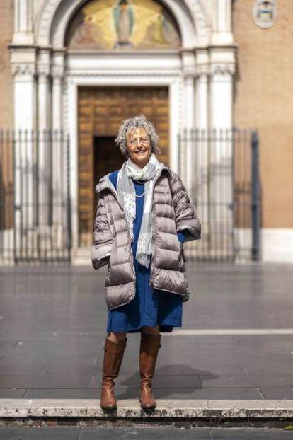 Giuliana Mazzoni, fotografiada en Roma.