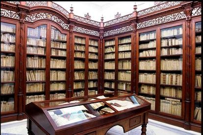 Una sala de la Biblioteca Capitular Colombina de Sevilla.