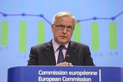 El vicepresidente de la Comisi&oacute;n Europea (CE) y comisario de Asuntos Econ&oacute;micos, Olli Rehn.