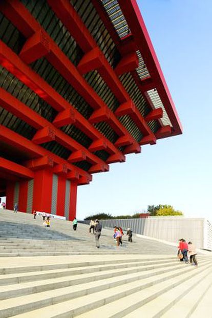 El pabellón de China, construido con ocasión de la Expo 2010 de Shanghái.