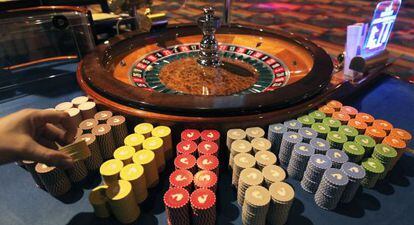 Una ruleta en el casino de Torrelodones. 