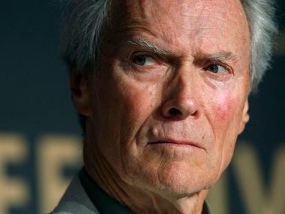 El cineasta Clint Eastwood, en una rueda de prensa en el festival de Cannes.