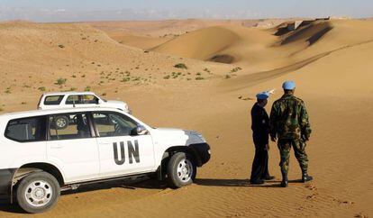 Dos oficiales de la misi&oacute;n de la ONU en el S&aacute;hara Occidental (Minurso).