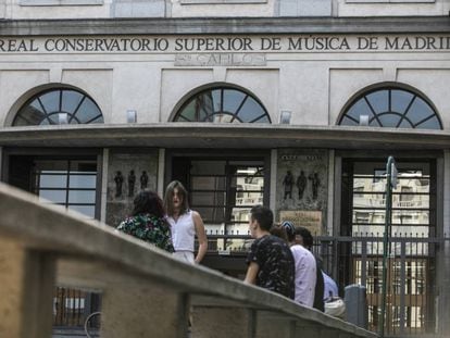 Fachada del Real Conservatorio de Música de Madrid, donde se celebran las oposiciones a catedrático.