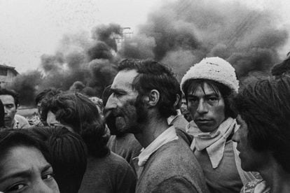 Una retoma de un terreno el 21 de noviembre de 1984 en la comuna de Puente Alto (Santiago).