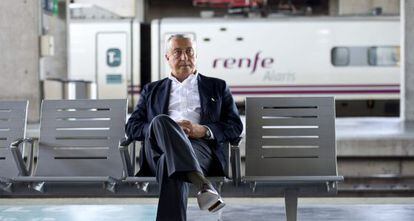 Julio G&oacute;mez-Pomar, el s&aacute;bado en la estaci&oacute;n de C&oacute;rdoba.