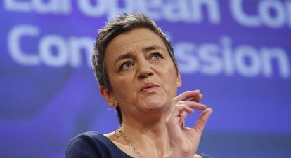 La comisaria europea de Competencia, Margrethe Vestager. EFE/Archivo