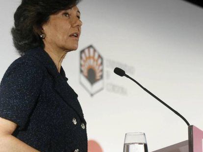 La presidenta del Banco Santander, Ana Bot&iacute;n. 