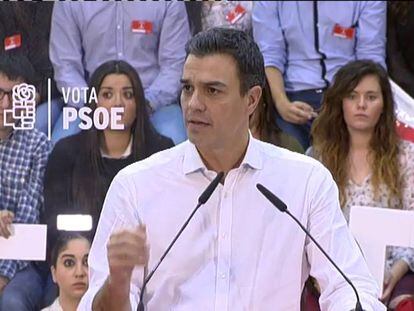 El líder del PSOE, Pedro Sánchez, condena la agresión.