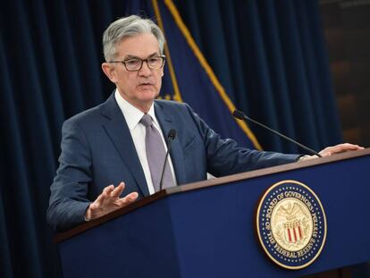 Jerome Powell, presidente de la FED. 