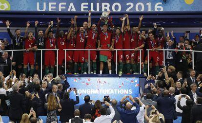Portugal, triunfadora en la Eurocopa.