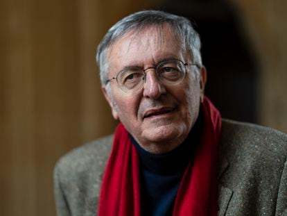 El profesor John Gray, en el festival literario de Oxford, en abril de 2019.