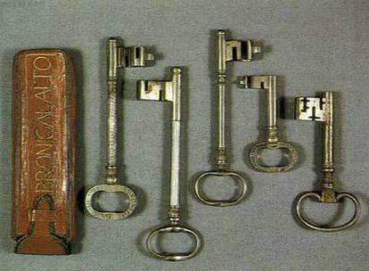 Las llaves del arca del Alto Abroñigal,  en el Museo Municipal de Historia.