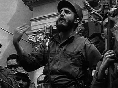 Castro en un fotograma del documental <i>Franco i Fidel, una amistat incòmoda</i>, de TV-3.</b>