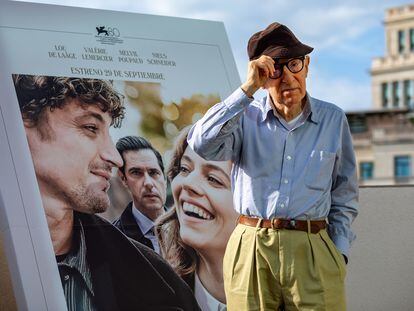 Woody Allen presenta su última película, 'Golpe de suerte', en Barcelona, el pasado 18 de septiembre.