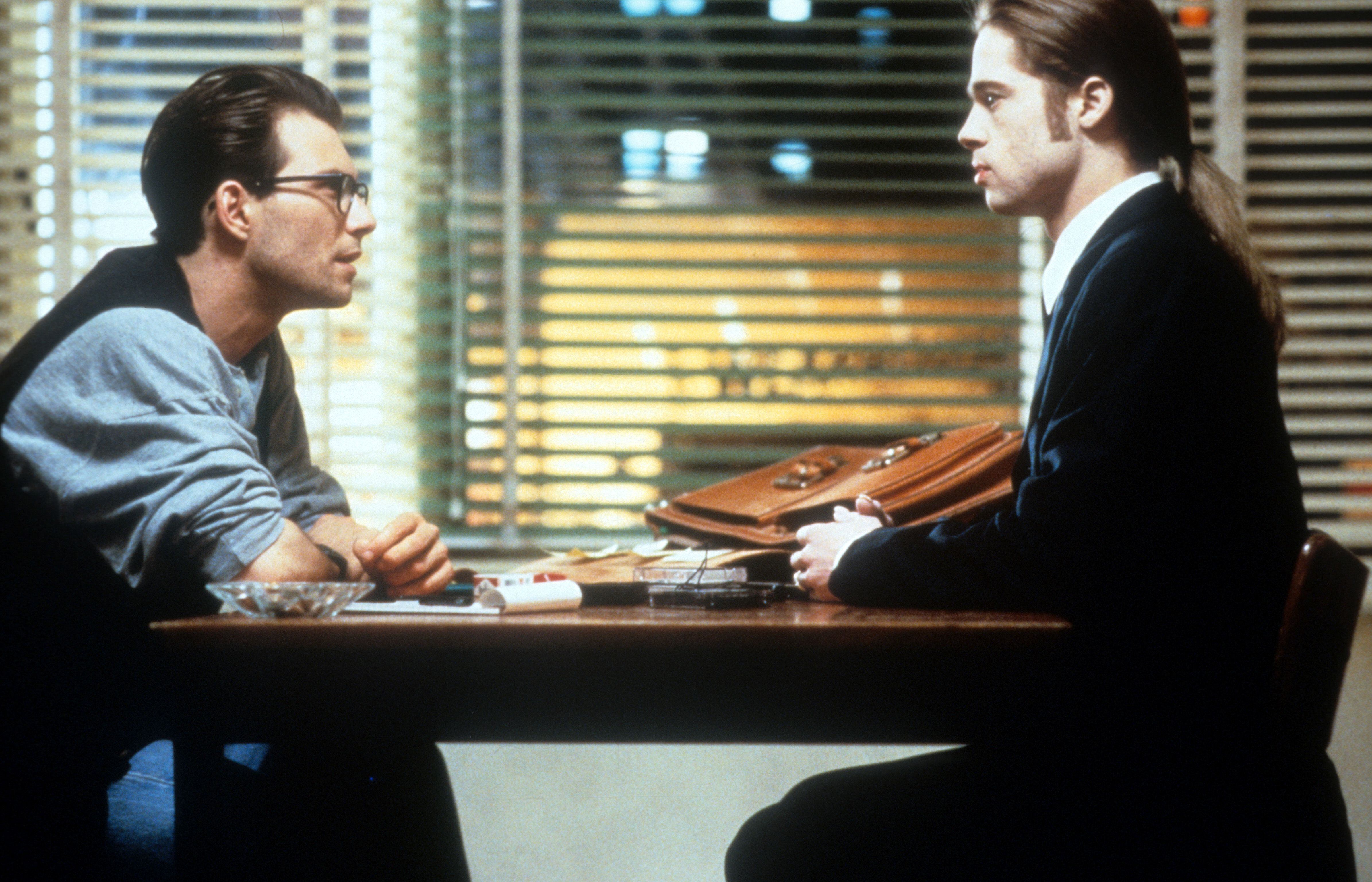 Christian Slater y Brad Pitt, en una escena de 'Entrevista con el vampiro' (1994).