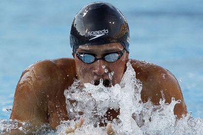 Ryan Lochte, durante una de sus carreras triunfales en los Campeonatos del Pacífico.