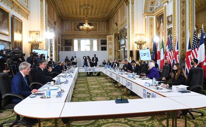 Reunión de los ministros de finanzas del G7 en Londres.