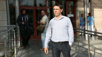 Carles Abelló a su salida del juzgado de Reus.