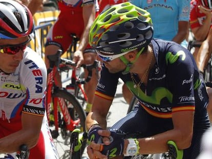 Purito y Valverde, durante la Vuelta a Espa&ntilde;a.