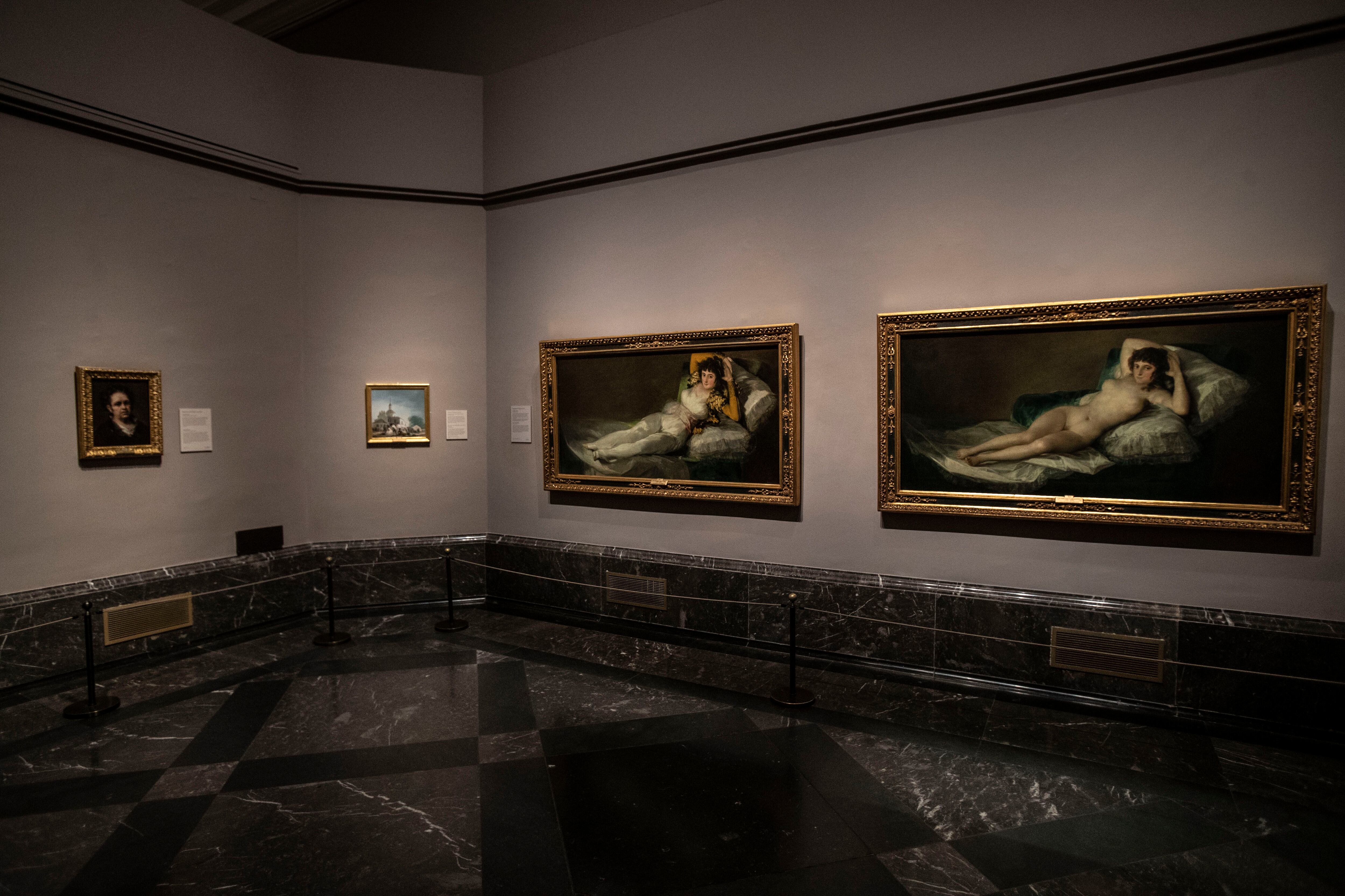 'Las majas' de Goya, en una imagen tomada en el Prado en junio de 2020.  