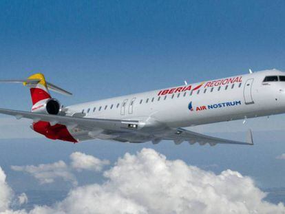 Un avión de Air Nostrum.