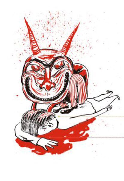 Ilustración de Liniers para 'Crímenes ejemplares'.